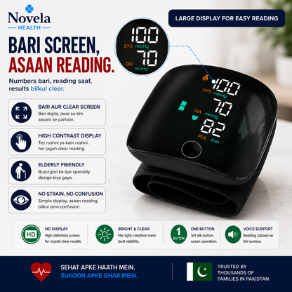 Wrist Electronic BP Monitor