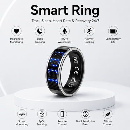 Smart Ring Track Sleep, Heart Rate & Recovery 24/7.